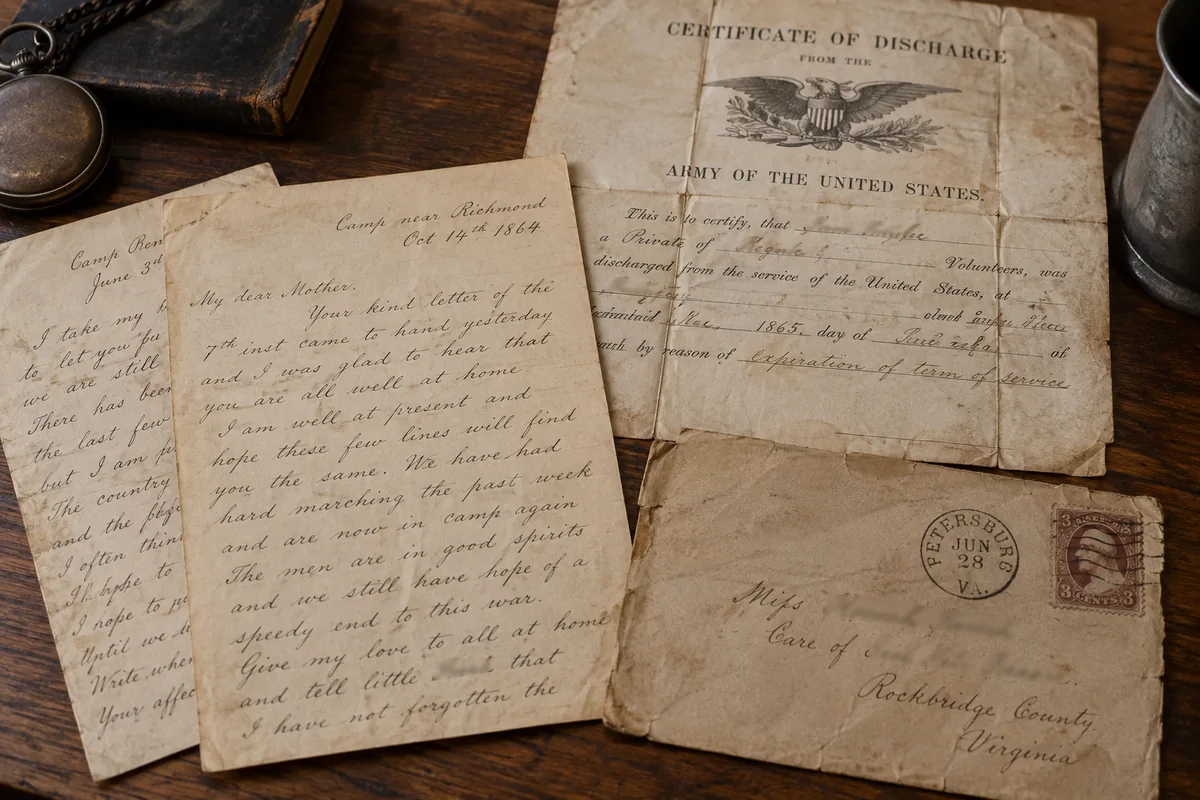 Civil War soldier letters collector reference scene
